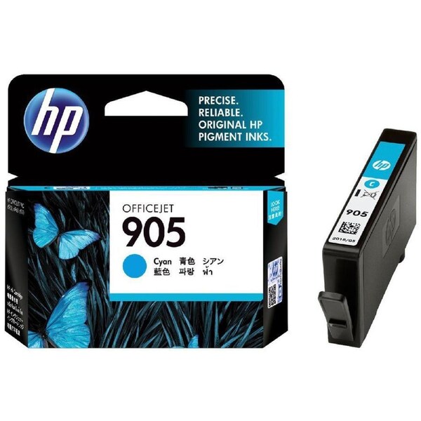 Original HP 905 Cyan Ink Cartridge J7K33A J7K34A 6950 6960 6970 T6L89AA
