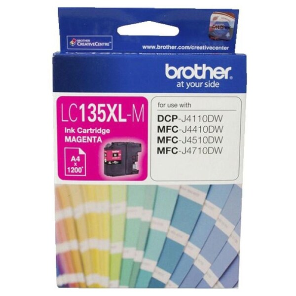 Original Brother LC135XLM MAGENTA Ink Cartridge Toner LC-135XL-M