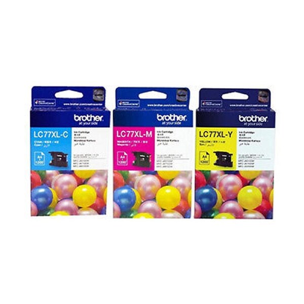 Brother LC77XL 3 Colours Value Pack Ink Cartridge Toner