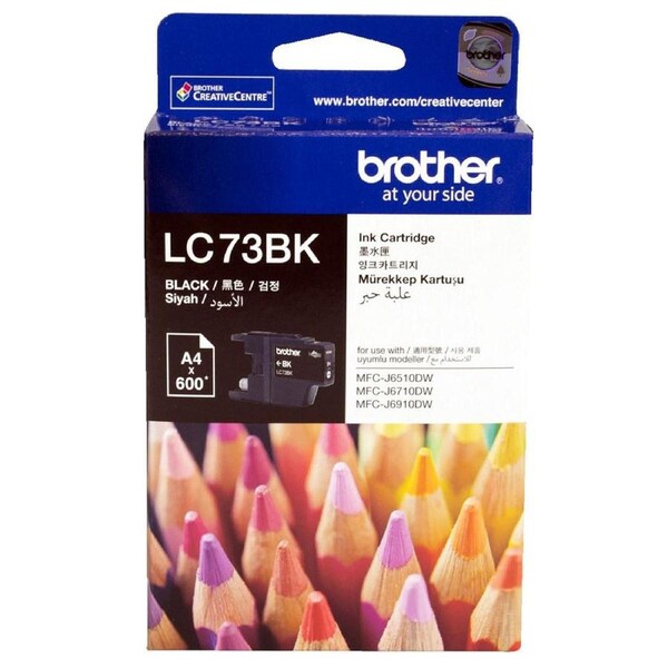 Original Brother LC73BK LC-73 BLACK Ink Cartridge Toner High Yield