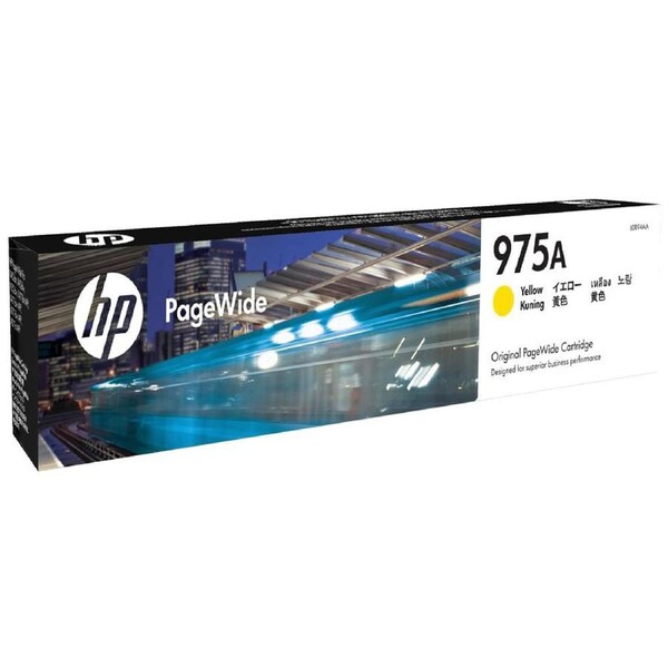 Original HP 975A Yellow Ink Cartridge Toner L0R94AA PageWide