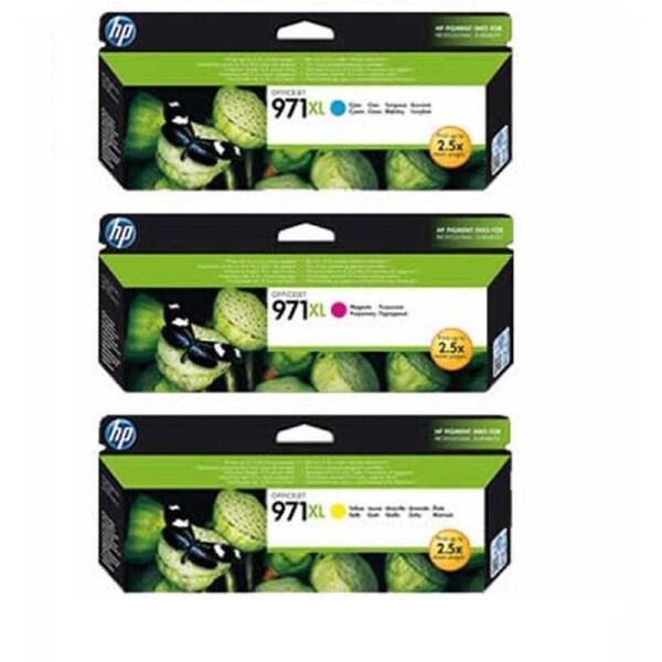 HP 971XL 3 Colours Value Pack Ink Cartridge Toner
