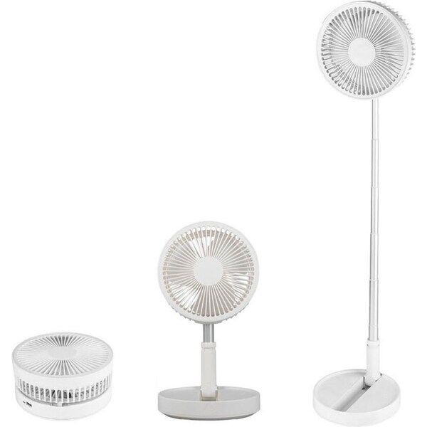 Heller 9.8cm Portable/Adjustable Foldable Rechargeable Cordless Air Cooler Fan
