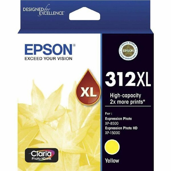 Original Epson 312XL Yellow Ink Cartridge Toner XP-8500 XP-15000 T183492