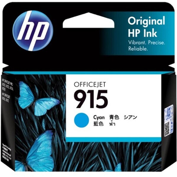Original HP 915 Cyan Ink Cartridge Toner Officejet 3YM15AA