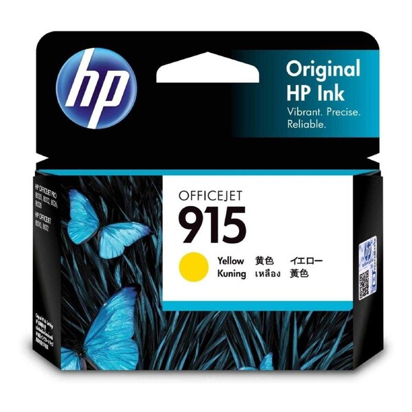 Original HP 915 Yellow Ink Cartridge Toner Officejet 3YM16AA
