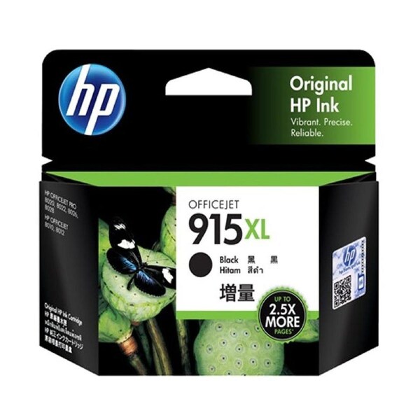 Original HP 915XL Black Ink Cartridge Toner Officejet 3YM22AA