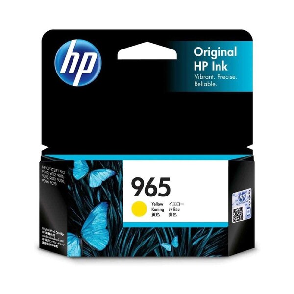 Original HP 965 Yellow Ink Cartridge Toner Officejet 3JA79AA