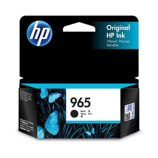 Original HP 965 Black Ink Cartridge Toner Officejet 3JA80AA