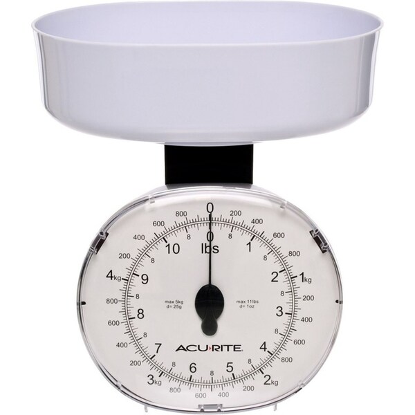 Acurite White Mechanical Kitchen Scale 5kg