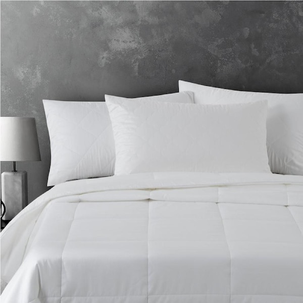 Natural Home Cotton Quilted Pillow Protector - King