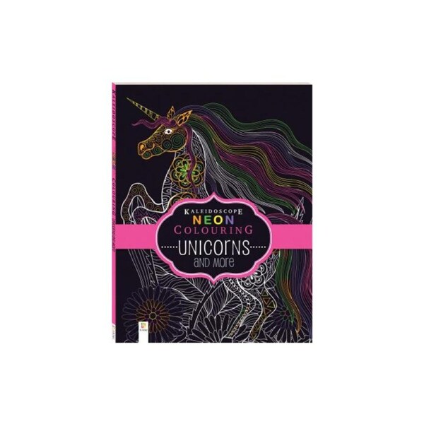 Kaleidoscope Neon Colouring - Unicorns and More