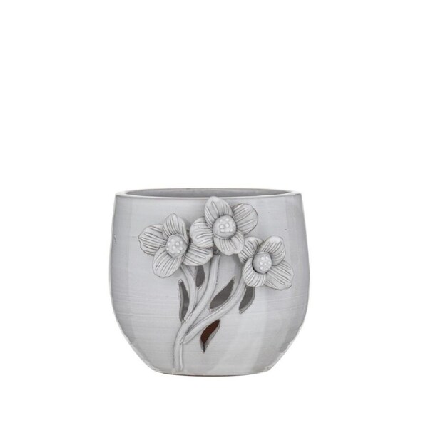 Amalfi Lille Planter Pot Vintage White 15cm