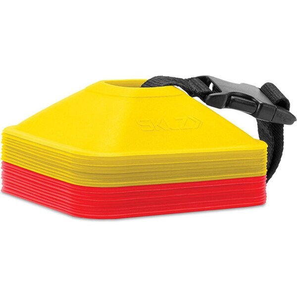 20pc SKLZ Mini Training Cones Soccer/Sports Markers w/ Carry Strap Yellow/Red