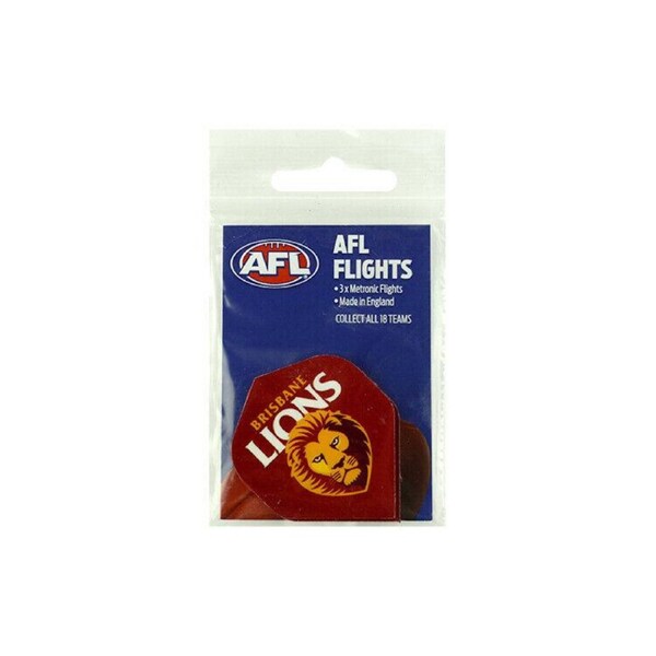 AFL Replacement Dart Flights Set Of 3 - Brisbane Lions - Darts