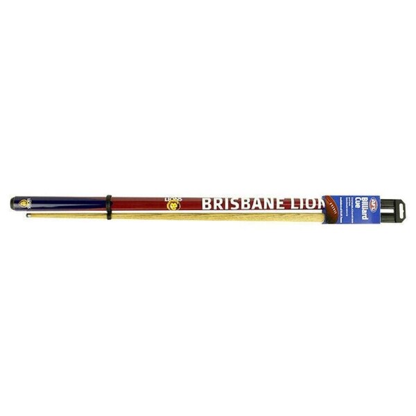 AFL Two Piece Pool Snooker Billiards Cue 57 Inch - Brisbane Lions