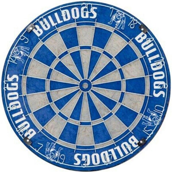 NRL Competition Size Dart Board - Canterbury Bulldogs - In Box - Dartboard