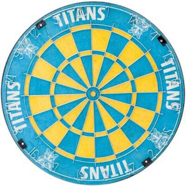 NRL Competition Size Dart Board - Gold Coast Titans - In Box - Dartboard