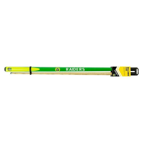 NRL Two Piece Pool Snooker Billiards Cue 57 Inch - Canberra Raiders