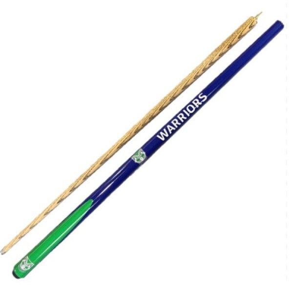 NRL Two Piece Pool Snooker Billiards Cue 57 Inch - New Zealand Warriors