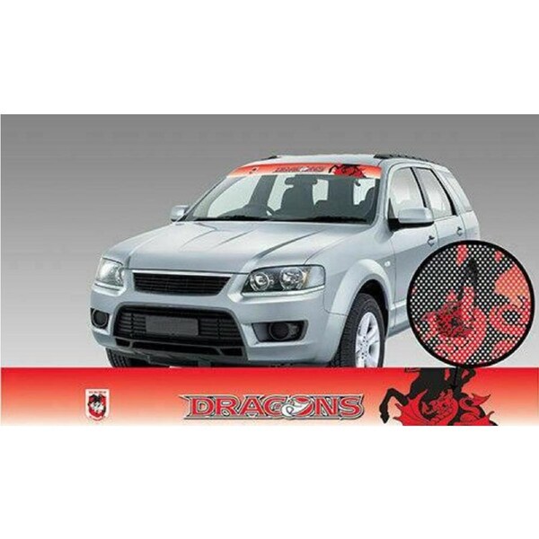 NRL Window Sun Visor Decal - St George Illawarra Dragons - See Thru Car Sticker