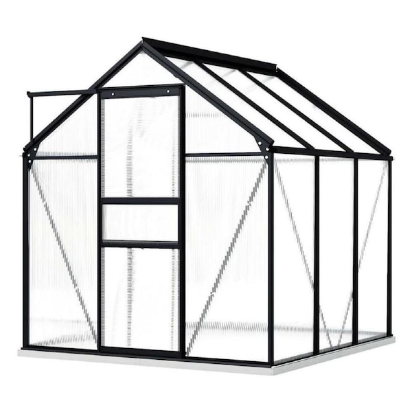 Greenhouse With Base Frame Aluminium Garden Plant Flower Vegetable Herb Shed