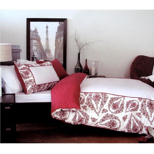 Antionette Red Quilt Cover Set Single