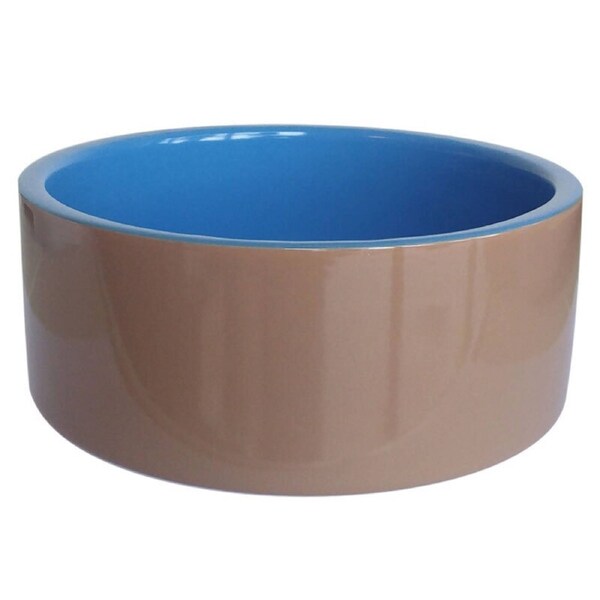 17cm Deluxe Ceramic Pet Round Bowl Dog/Puppy/Cat Food Water Container Feeder BL