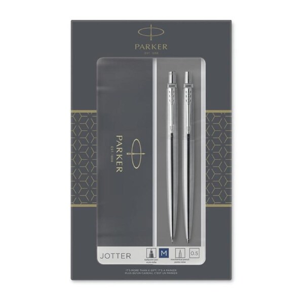 PARKER Duo Set Jotter Ballpoint Pen & Mechanical Pencil