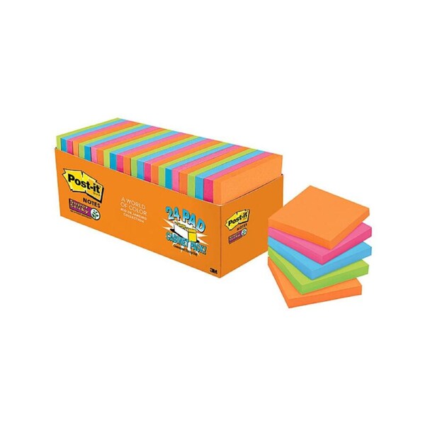 POST-IT 654-24SSAU-CP SS RDJ Pack of 24