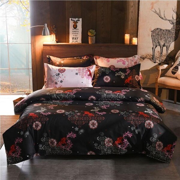 Artistic King Size Quilt/Doona/Duvet Cover Set M337
