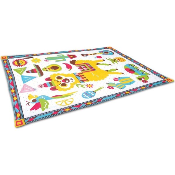 Yookidoo Fiesta Kids Baby Activity Playmat To Bag With Musical Rattle Padded