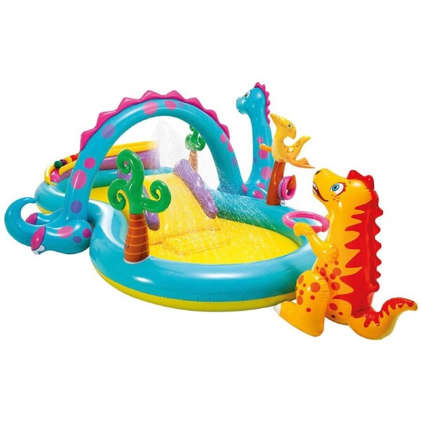 Intex Inflatable Water Spray Dinosaur Kids Backyard Dinoland Play Centre Pool AU STOCK