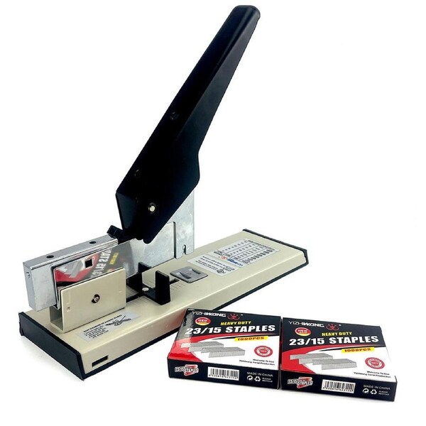 Large Size Heavy Duty Stapler With Free 2000 x 23/15mm Staples Office Stationary