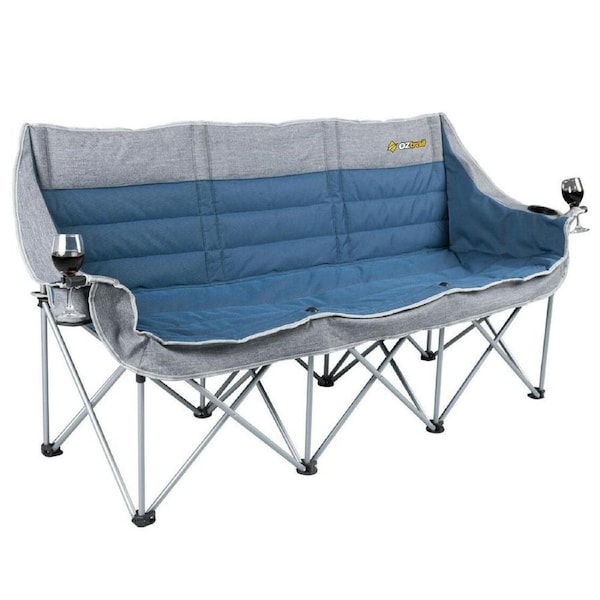 Oztrail Portable Arms Picnic Camp Outdoor Seat Galaxy (3 Seater) Sofa Moon Chair