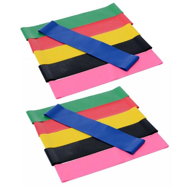 12PCS Legs Exercise Resistance Bands Strength Arms Fitness Gym Crossfit Yoga