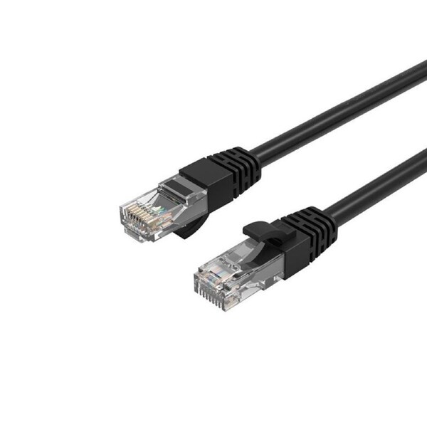 Cruxtec 10m Black CAT6 Network Cable Gold-plated RJ45 Patch Lead RoHS Compliant [RC6-100-BK]