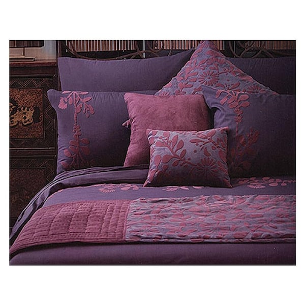Utopia Purple Quilt Cover Set Double