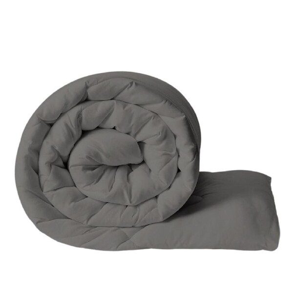 Grey Color Ultra Warm Winter Weight Microfibre Quilt 800GSM (Made in Aus) King Single