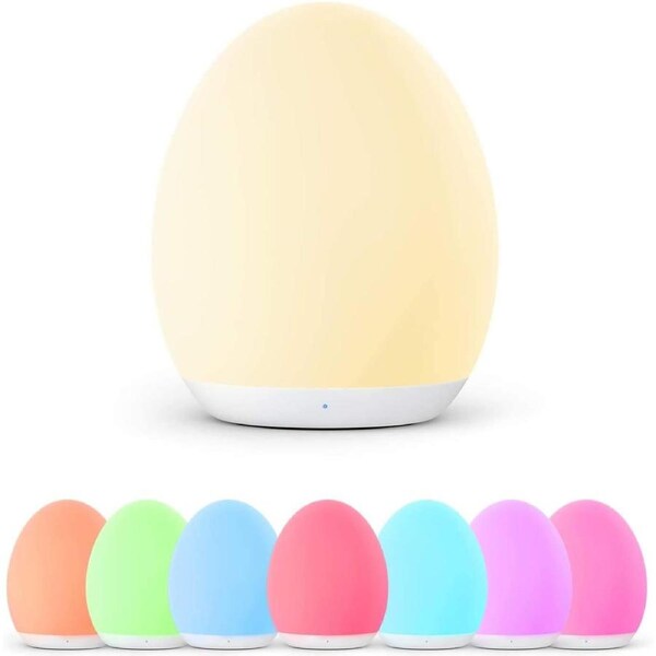 VAVA Night Lights for Kids, Baby Light with RGB Color Changing Bedside Table Lamp