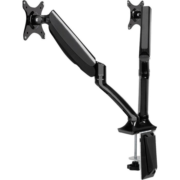 Dual Monitor Arm Stand Brackets - Black