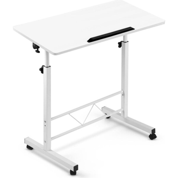Portable Laptop Notebook Adjustable Height Desk - White