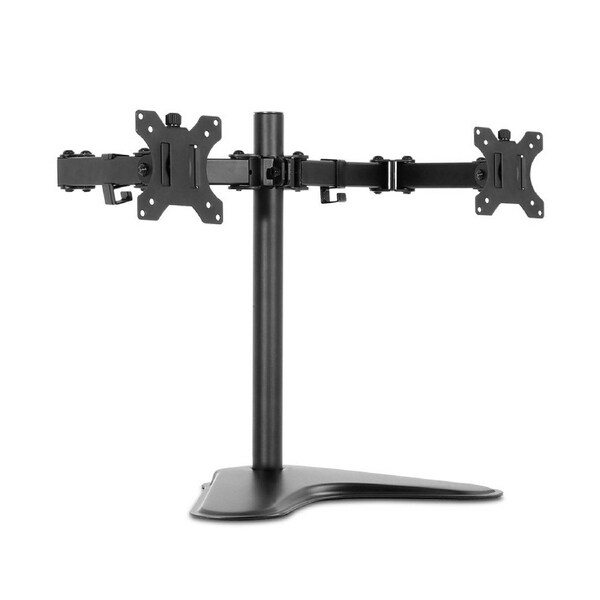 Dual Monitor Arm Stand Brackets - Black