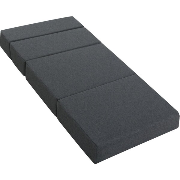 Portable Folding Bed Mattress - Dark Grey