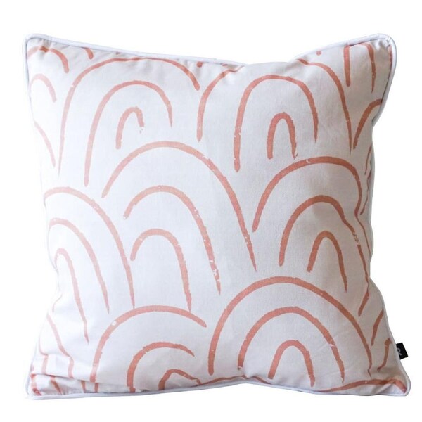 Rayell 45cm Indoor Square Cushion Rainbow Pattern Home Decor w/ Removable Cover