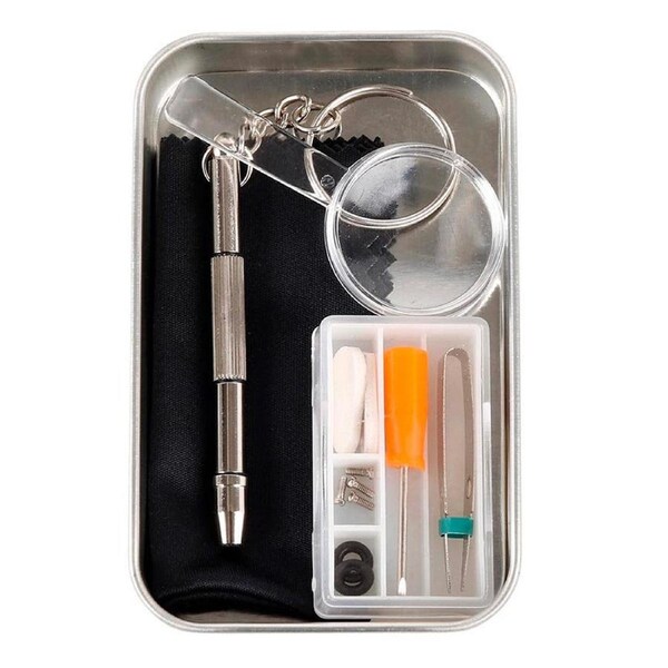16pc Kikkerland Glasses Travel Repair Kit w/Screwdriver/Magnifying Glass/Tweezer
