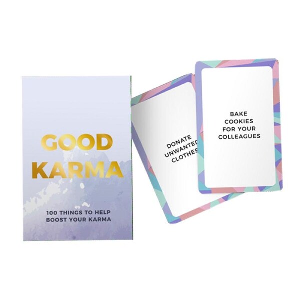 Gift Republic 100 Things Good Karma Daily Positivity Activity Idea Cards/Notes