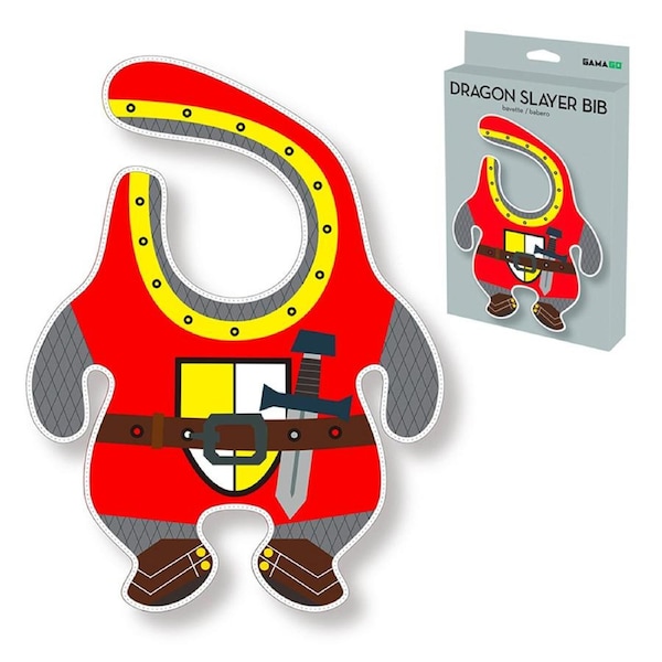 GAMAGO Dragon Slayer Character Print Baby/Infant/Newborn Food Feeding Cloth Bib