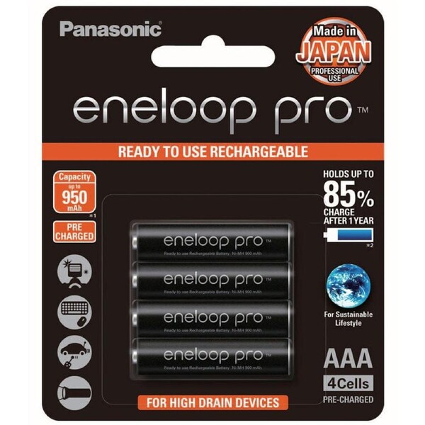 Panasonic Eneloop Pro AAA - 4 pk