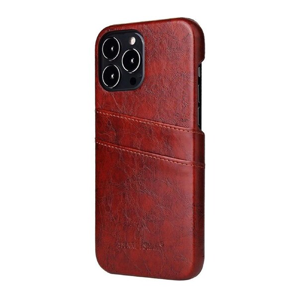 For iPhone 13 Pro Max Case Deluxe Leather Wallet Back Shell Slim Cover Brown